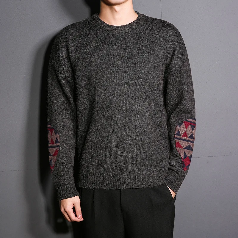 Men's sweaters men pullovers round collar sweater