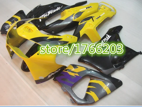 ABS обтекатель комплект для CBR919 98-99 CBR 900RR 1998-1999 CBR900RR 98 99 919 1998 1999 черный/ желтый |