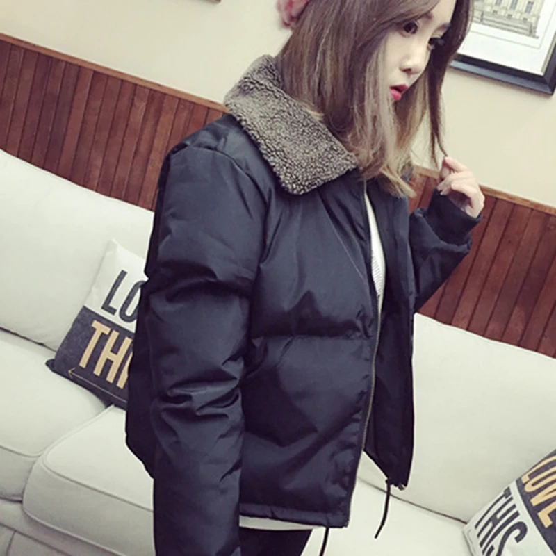 Bigsweety Новые поступления короткие куртка на подкладке из хлопка Для женщин теплая