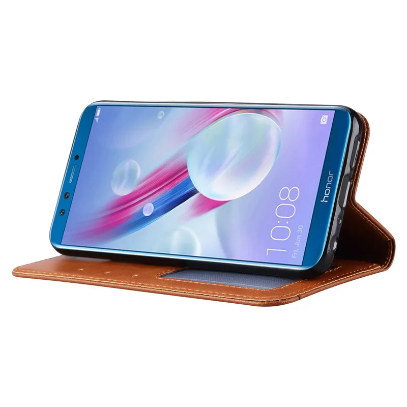 Деловой Чехол книжка с подставкой для Huawei Honor 9S 7C 7S 7A 8S тонкий бумажник телефона Y5P