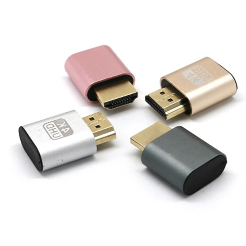 2019 HDMI адаптер для замены дисплея 4 K VGA Виртуальная вилка виртуальный эмулятор DDC