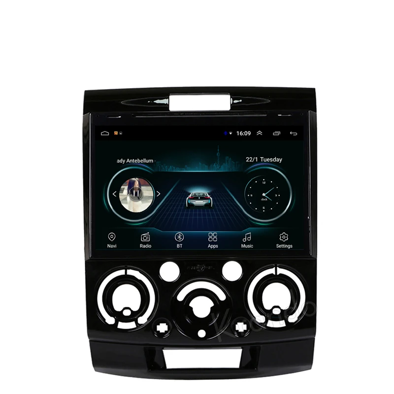 Автомобильная Радио с gps bluetooth мультимедийный плеер без потерь музыка для Ford Everest ford ranger mazda BT-50 2006-2011 " Android 8,1