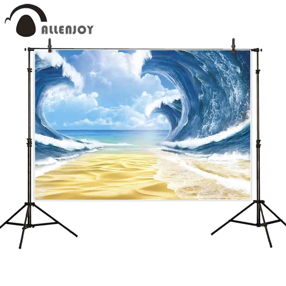 Фон для фотосъемки Allenjoy летние праздники пляж морские волны фантазия украшение