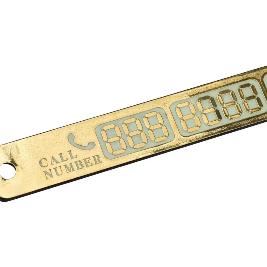 Парковочная карта Популярная автомобильная с номером телефона ночное