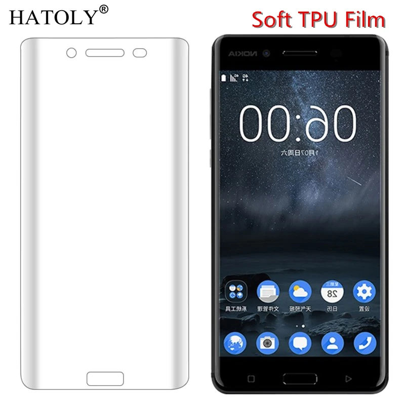 2 шт. мягкая нано пленка из ТПУ для Nokia 6 Защита экрана ta 1021 64 ГБ с полным покрытием