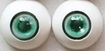 green Bjd 6 цветов comic eyeball 12мм14мм 16 мм 18 мм 20 мм 22 мм акриловые глаза BJD кукла ручной работы без зрачков BJD глаза 1/4 1/6 SD кукла - Цвет: green