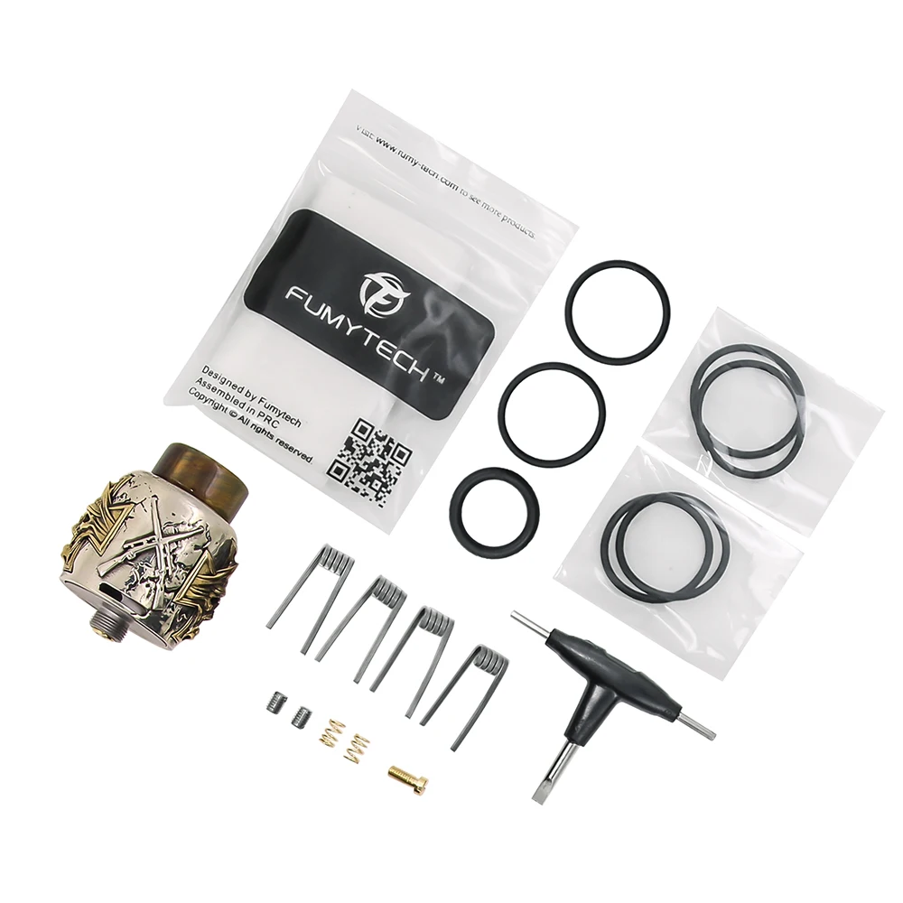 Оригинальный Fumytech Damnation RDA танк 24 мм Нижний поток воздуха Vape Танк BF Pin сок