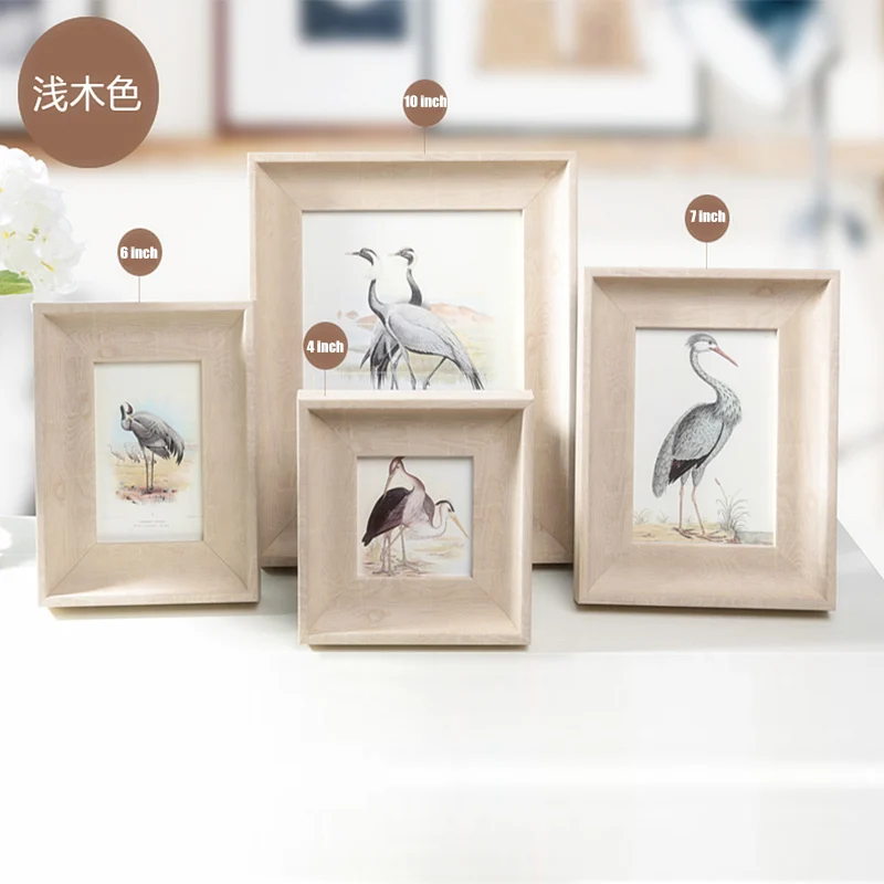 1 piece 03 qianmu Лидер продаж! Деревянная рамка для фотографий, рамки для фотографий, 4/6/7/10 дюймов кадров, Семья Свадебные карман для фотографии, карман порта retrato, настольные украшения - Цвет: 1 piece 03 qianmu