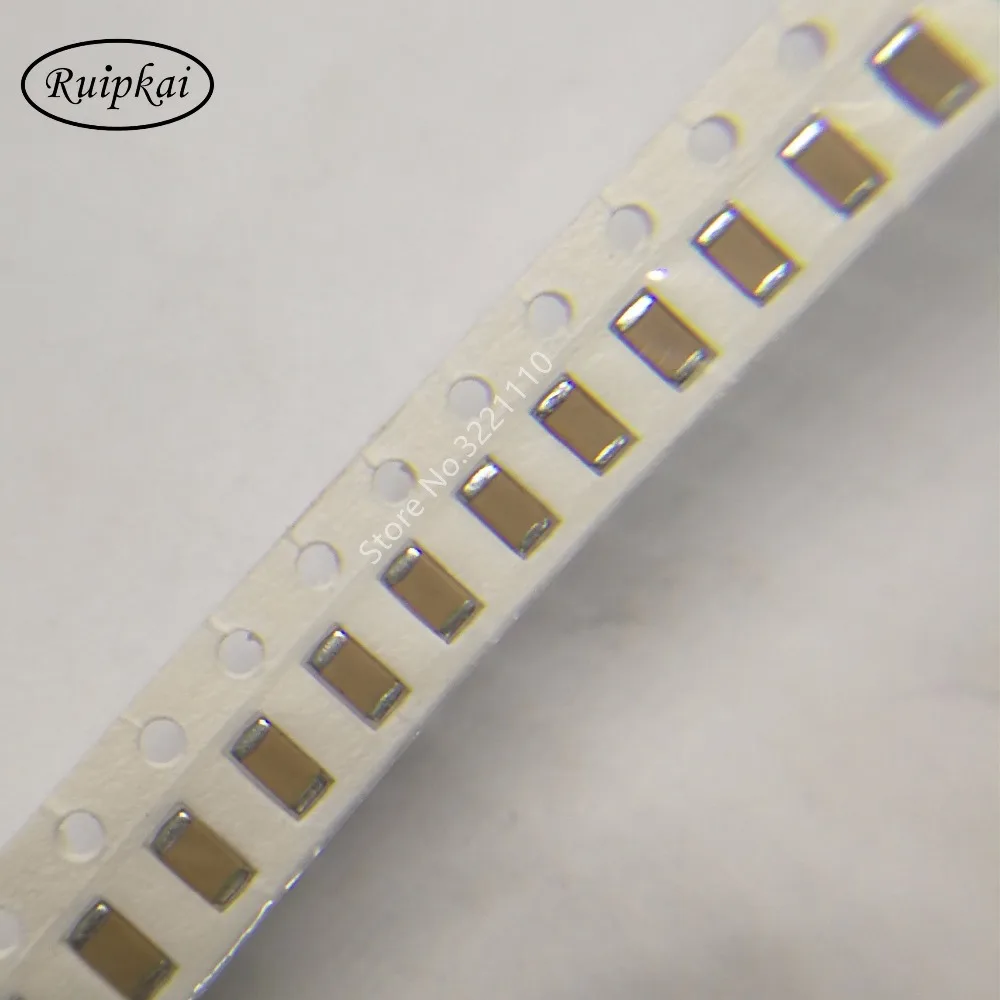 100 шт. 50 В 1800pf 182 К 1.8nf 3216 3.2x1.6 мм допуск 10% SMD толщиной Плёнки Многослойные Керамика