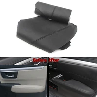 for honda cr v crv 2017 4x pu leather black sewing car interior door panel part surface shell cover trim decorative accessories