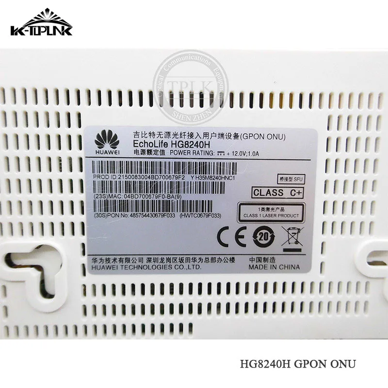 100 шт. модем HUA WEI HG8240H GPON ONU ONT4GE/ 4FE/1GE + 3FE 2TEL волоконно-оптический сетевой терминал