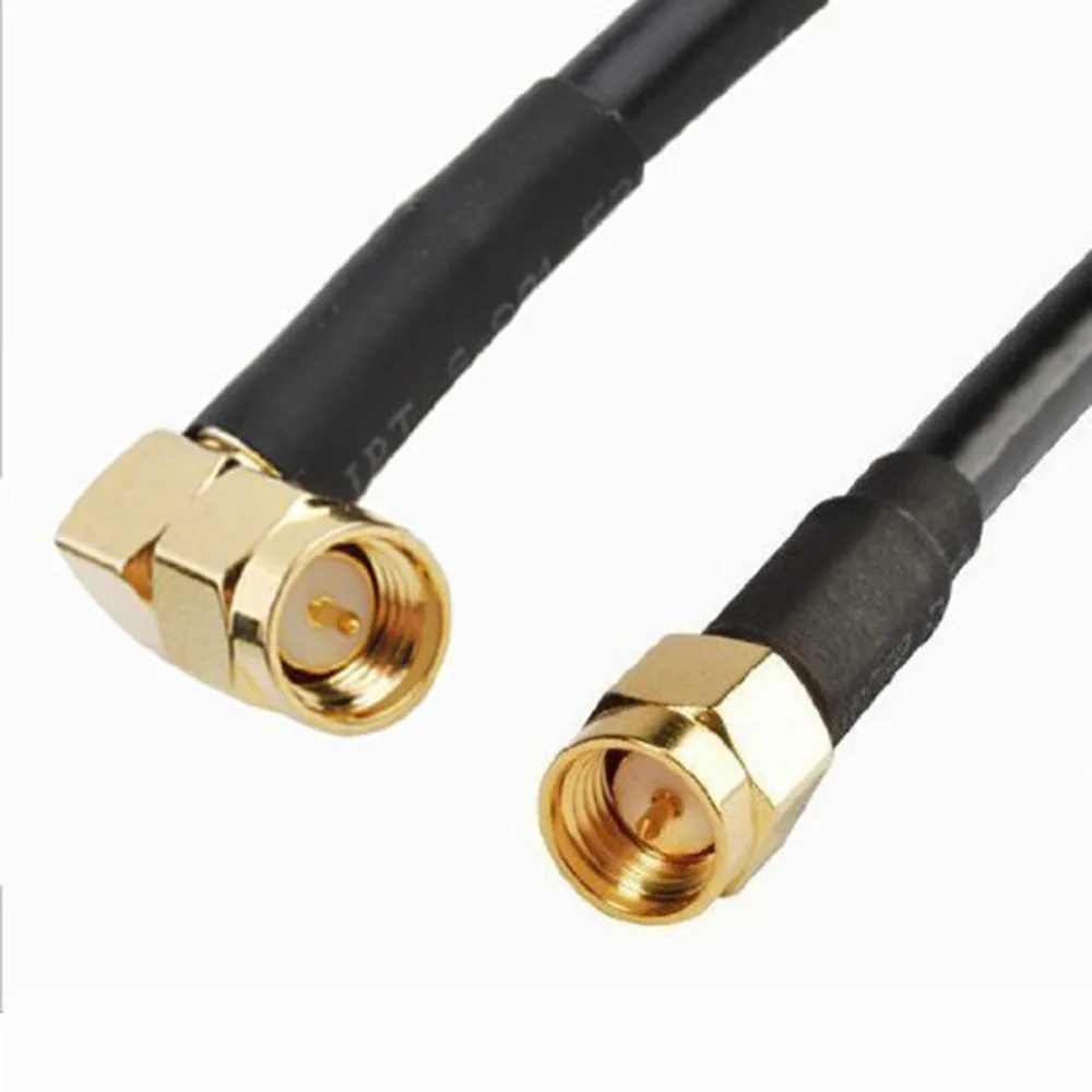 SMA штекер правый угол M RF Coax Pigtail RG316/RG174/RG58/GR316D/LMR195 Удлинительный кабель адаптер