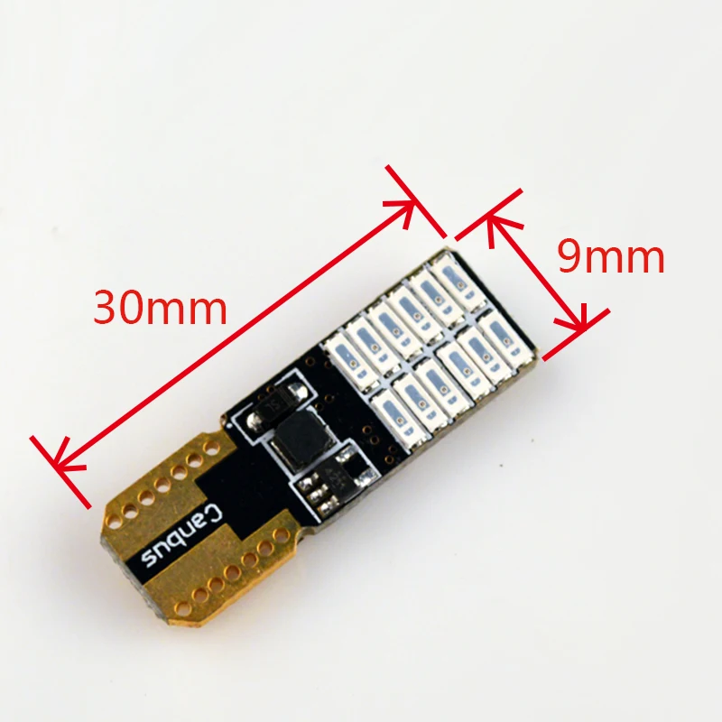 Flytop супер яркий T10 W5W 3014 SMD 24 светодиодный светильник Canbus для чтения 1 шт.