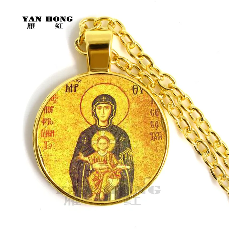 

Notre Dame, fashion jewelry, handmade glass necklace. May God bring you good luck, peace, happiness and the best gift.