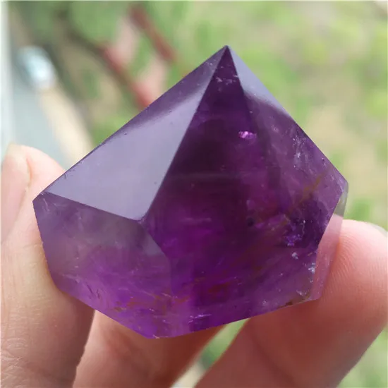 Кристаллы аметиста точечные камни Кристаллы Камень Islande Wicca Piedras минеральное сырье Cuarzo Коронная Чакра Кварц для лечения 40 г