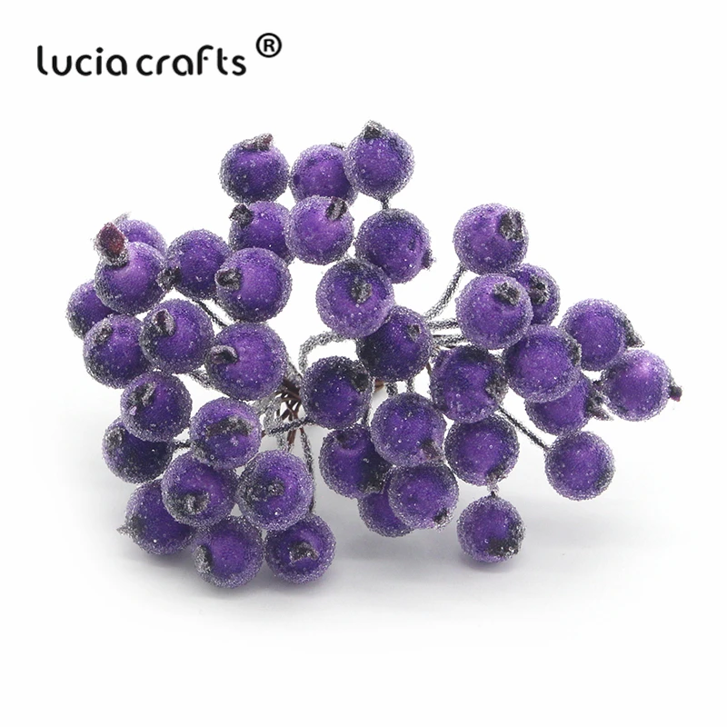 Lucia crafts 1 букет(40 голов) искусственный фруктовый цветок, ягоды, тычинки, декор для свадебной вечеринки, сделай сам, скрапбукинг, материал A0505