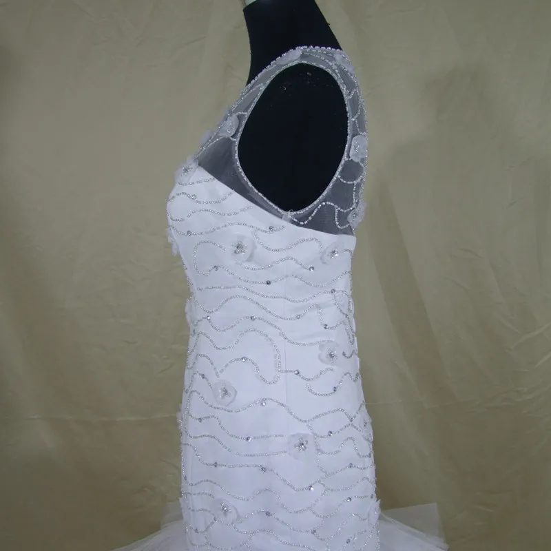QQ Lover Новинка 2017 года Цветы из бисера Русалка торжественные платья на заказ Vestido De