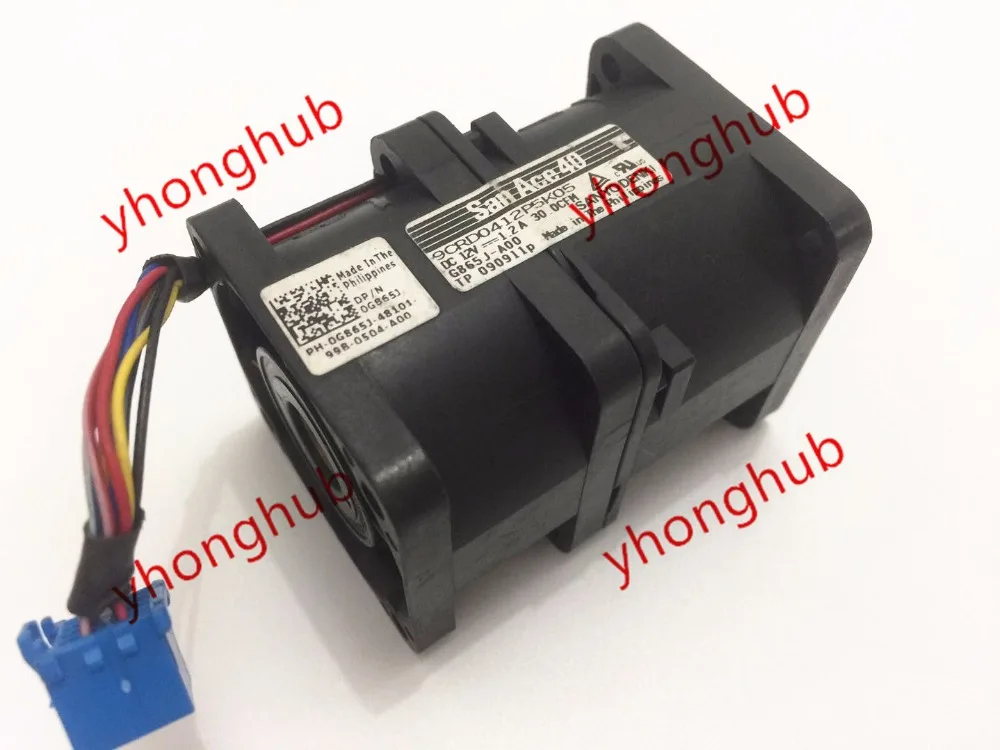 Вентилятор для охлаждения сервера Sanyo Denki 9CRD0412P5K05 G865J G435M R410/R310 12 В 1 2 А 40x40x56 мм|fan
