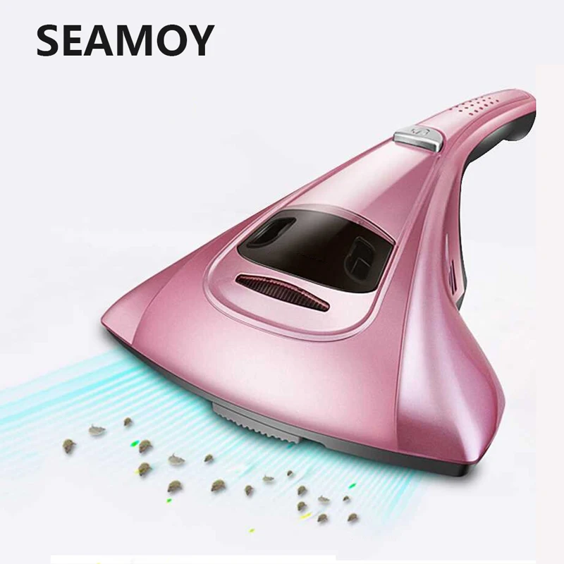 Красный Seamoy 220V 400W пылесос, уничтожающий бельевых клещей очиститель УФ клещей 10000Pa ручной Анти-пыль прибор для чистки ушей для кровати матрас Подушка Диван - Цвет: Красный
