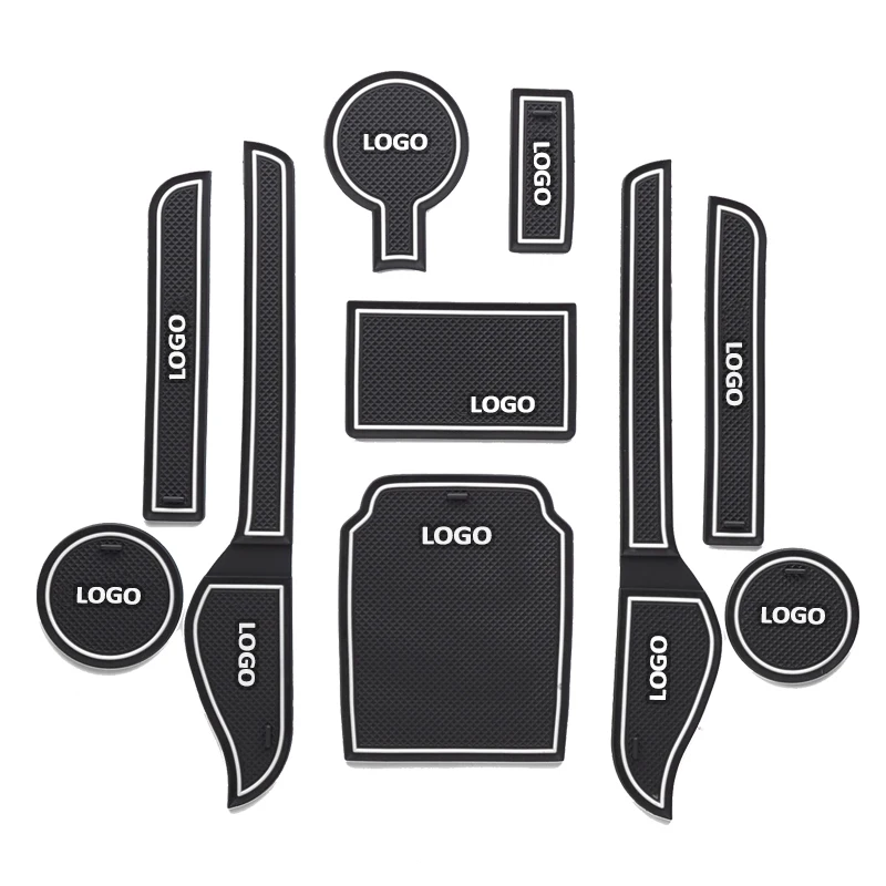 

OVERE 10Pcs Car Interior Cup Mat Door Gate Slot Pad Stickers For Chevy Chevrolet Captiva 2011 2012 2013 2014 2015 Accessories