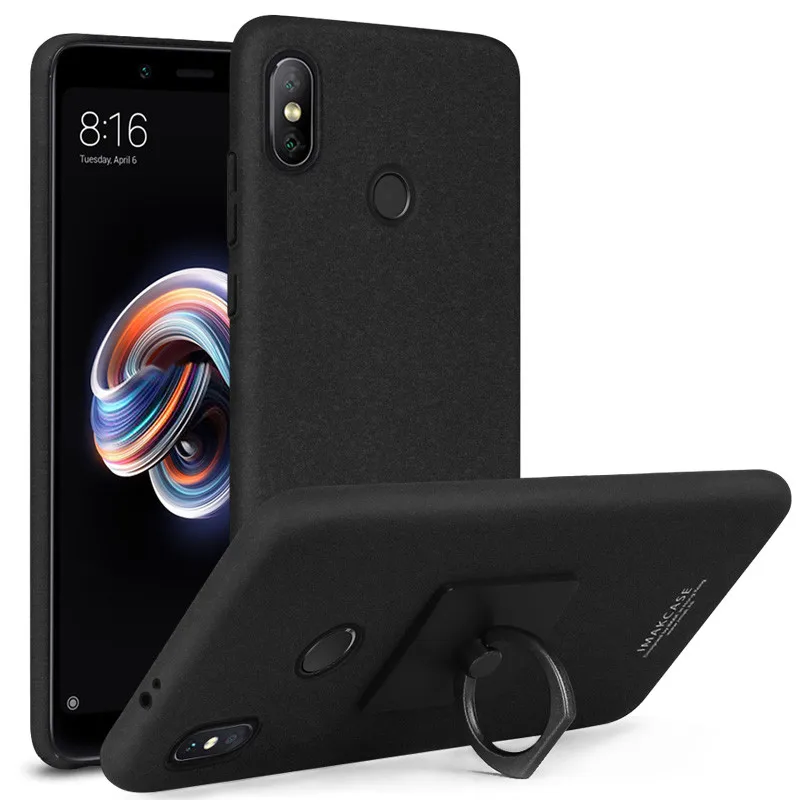 IMAK для Xiaomi Redmi Note5 Pro ковбойский корпус матовый ПК Жесткий чехол с кольцом который