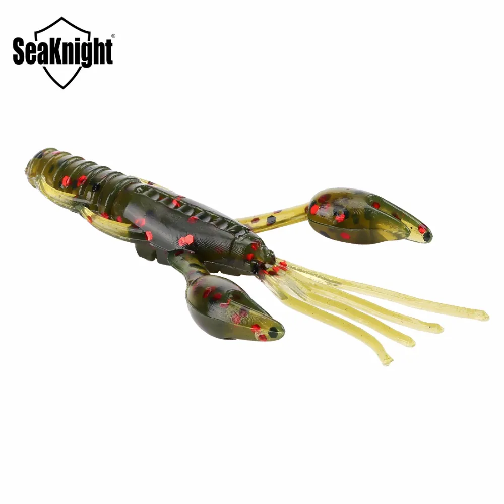 SeaKnight Мягкая приманка SL020 креветки 1 8 г 60 мм 2 3 &quot8 шт Силиконовые мягкие черви