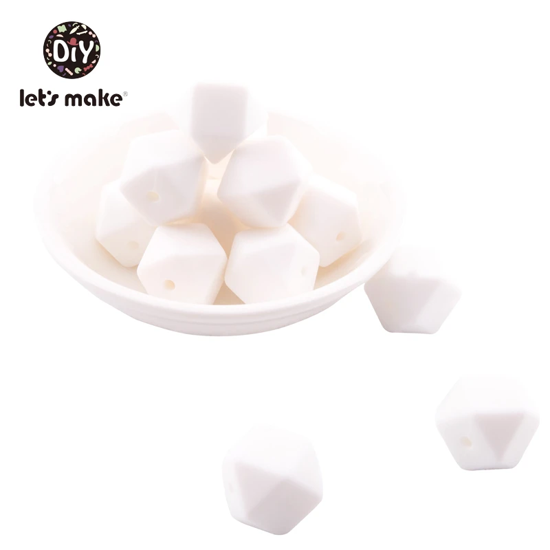Hexagon 14 5 шт., силиконовые бусины, овечки, Мультяшные животные, Детские Прорезыватели, аксессуары для самостоятельного изготовления, детские товары, прорезыватели, ожерелье, пищевой силиконовый Прорезыватель - Цвет: Hexagon 14