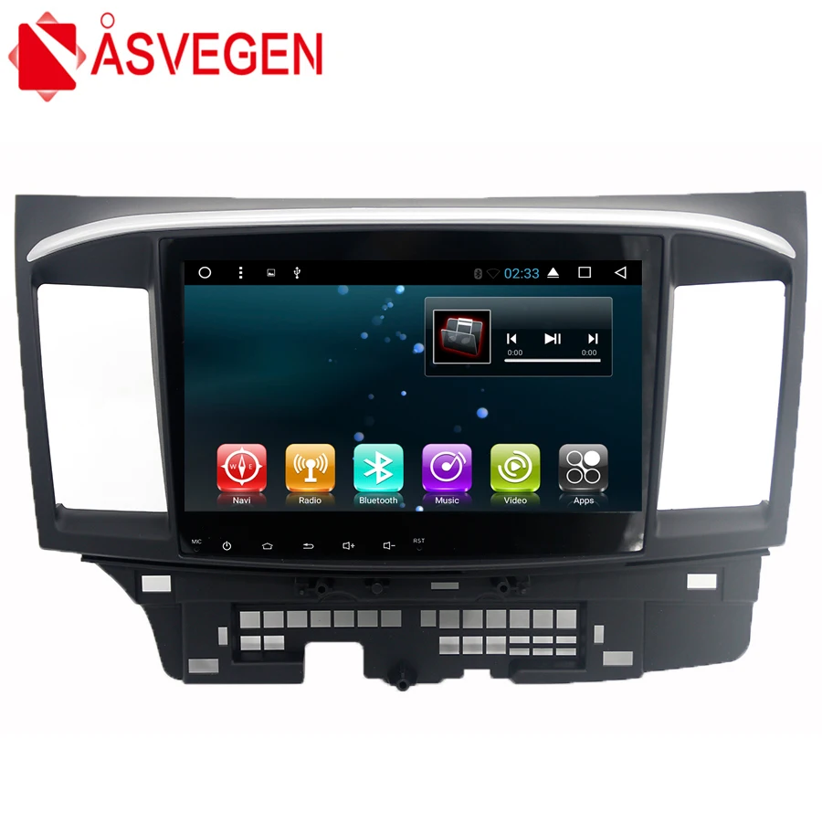 Автомобильный dvd-плеер для Mitsubishi Lancer 2014-2016 10 2 "Android 7 1 четырехъядерный