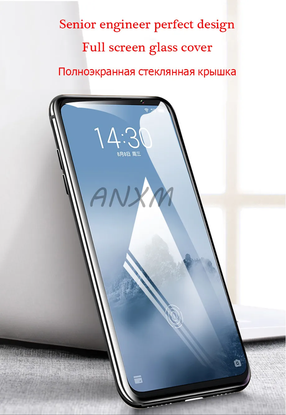 2 шт./лот, закаленное стекло 9H для meizu 16 16, защита экрана, полное покрытие, стекло для meizu 16X16 th plus, защитная пленка