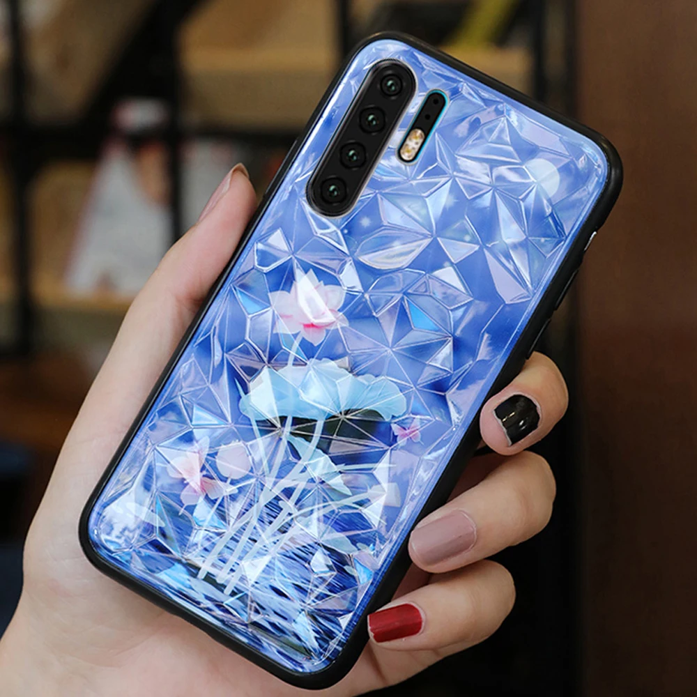 3D Diamond Case For Huawei P30 Pro P20 Lite P Smart 2019 Nova 4 3 3i On Honor 10i 10 8X 8A 8C 7C 7A Y6 Y7 Y9 2018 Cover |