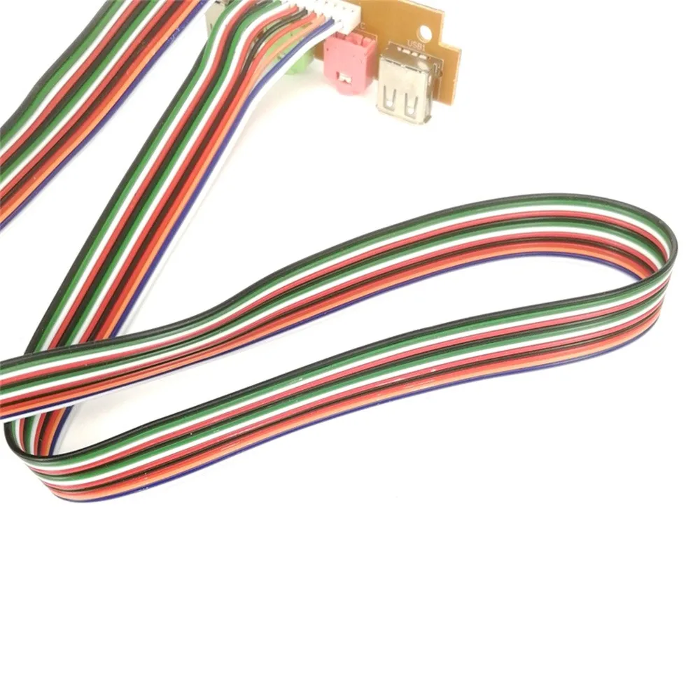 HIPERDESL 2 USB PC чехол для компьютера 7 8 см Передняя панель аудио порт микрофон кабель