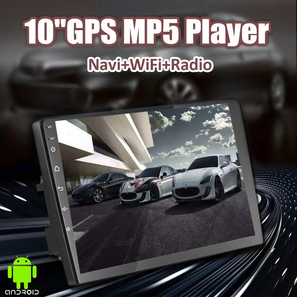1" 2 DIN Android автомобильный Радио DVD Мультимедиа gps навигатор плеер wifi bluetooth 4G TFT видео Mp5 AM/FM аудио стерео плеер