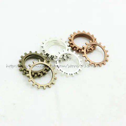 Three color Сладкий колокол три цвета винтажные из металлического сплава машинный стимпанковый механизм ювелирные изделия изумительные ювелирные изделия(100 шт./лот) 20 мм - Окраска металла: Three color