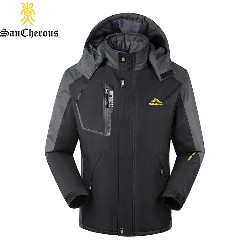 Мужская зимняя ветрозащитная куртка теплая парка модель 2019 года|men winter jacket|jacket men