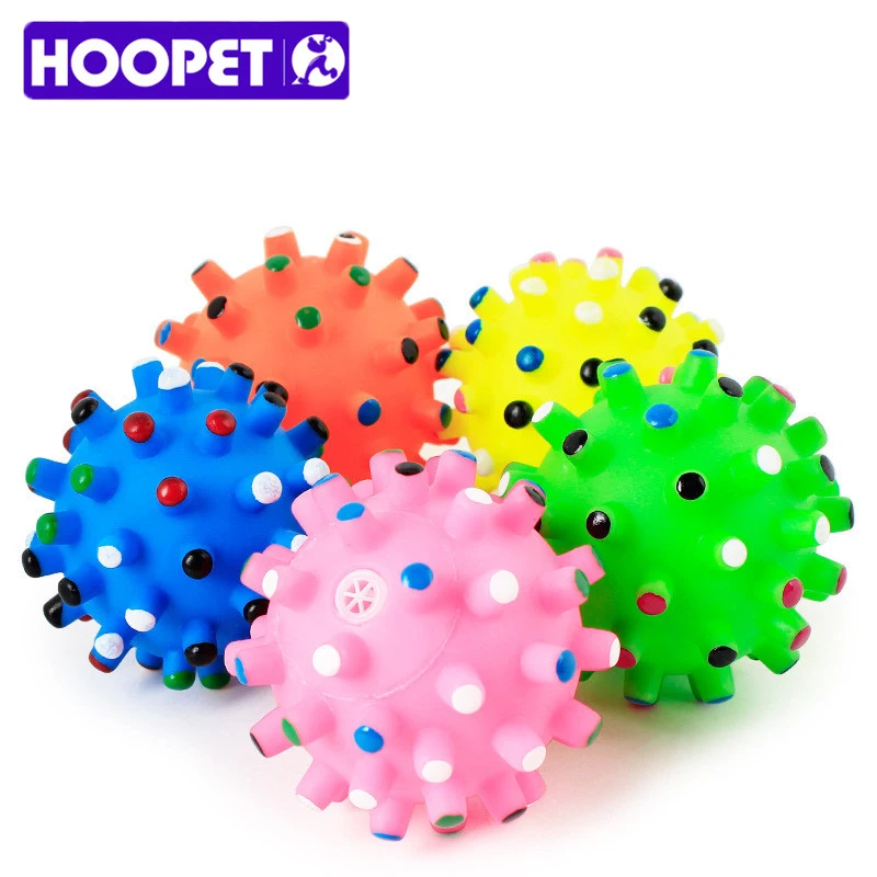 Игрушки Hoopet мяч для собаки игрушки резиновые красочные пищалки Мячи укусы