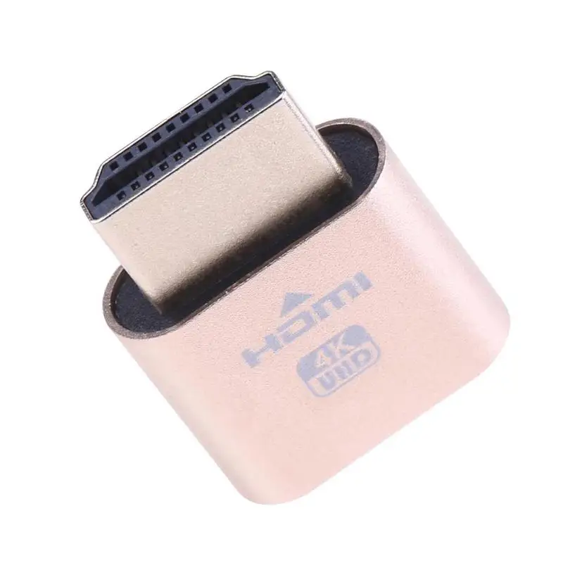 Адаптер Виртуального дисплея HDMI подключаемый дисплей 4K эмулятор блокировки
