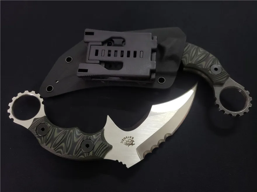 Gryan магазин Коготь Karambit CS GO ножи D2 лезвие G10 Ручка Открытый Тактический Кемпинг выживания фиксированное лезвие нож утилита EDC инструменты