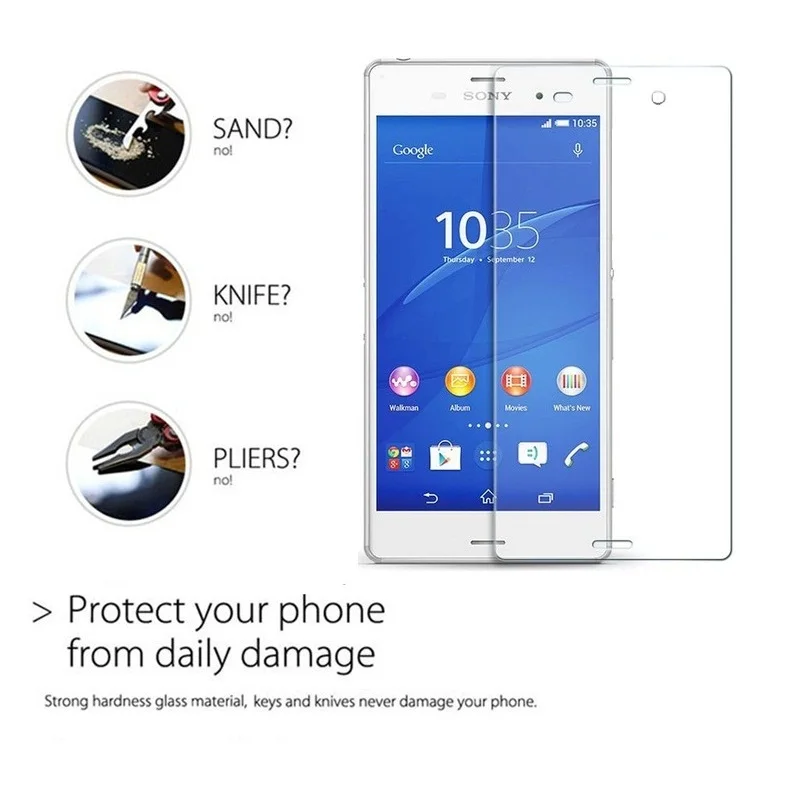 Для Sony Z3 9H 2.5D Премиум Закаленное стекло для Xperia Compact Z 3 закаленная Защитная пленка