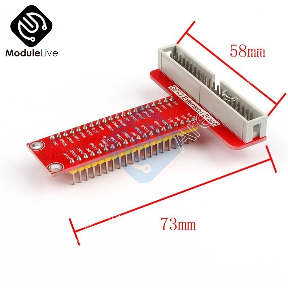 40 контактный Удлинительный адаптер GPIO Т образный модуль для Raspberry Pi Model B +