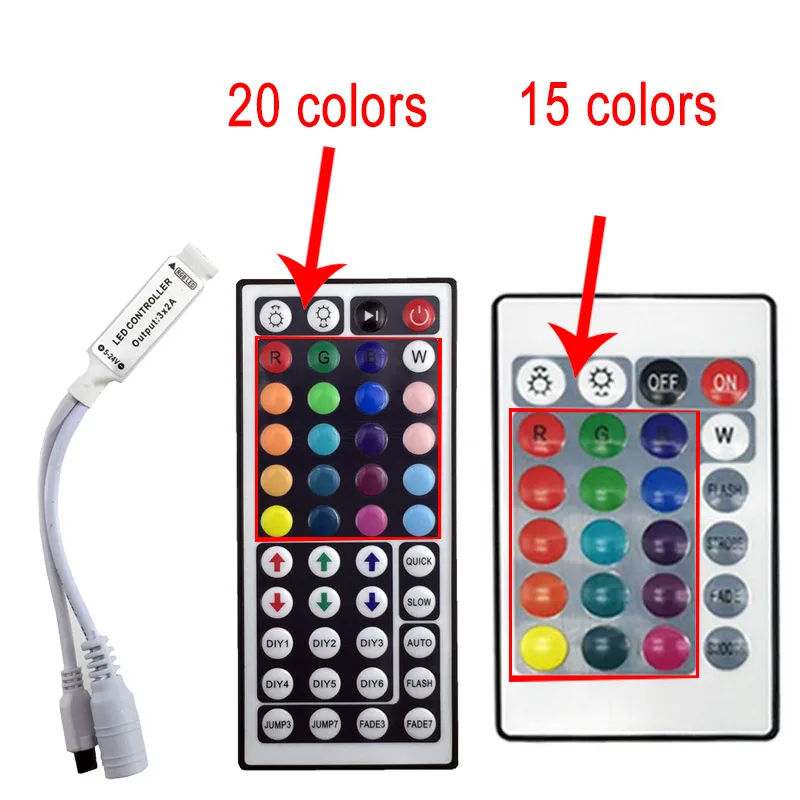 Светодиодная лента RGB 12 В 20 цветов 5050 2835 м 10 5 rgb Диодная набор гибких адаптеров