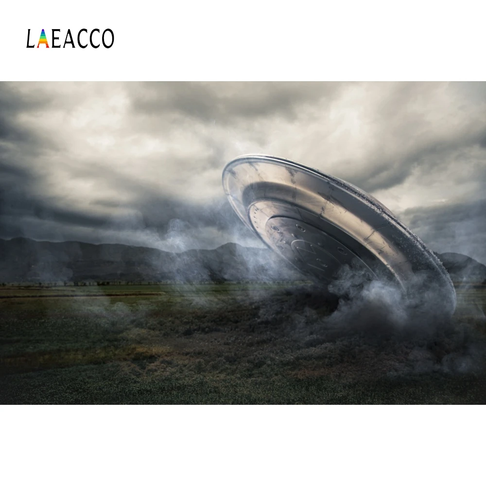 Laeacco космический корабль UFO мечтательная детская портретная космическая сцена