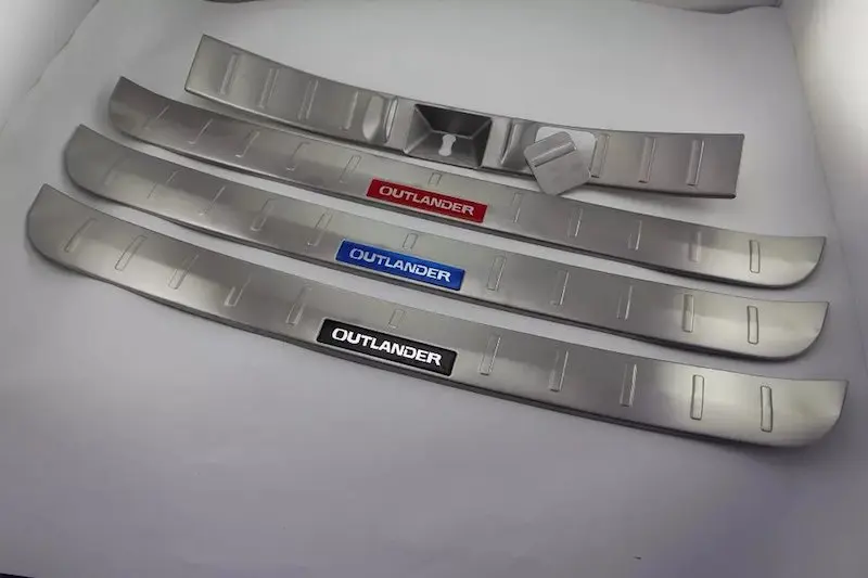 Для Mitsubishi Outlander защита заднего бампера задний порог Накладка из нержавеющей стали аксессуары для стайлинга автомобилей
