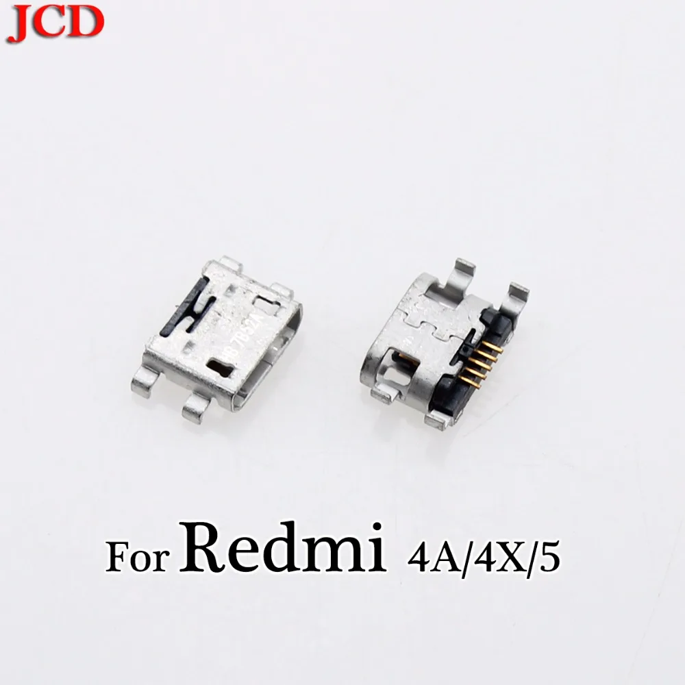 JCD Micro USB разъем 5pin для зарядки Xiaomi Redmi 3s 4A 4X 5 5A plus 6 порт Зарядка данных