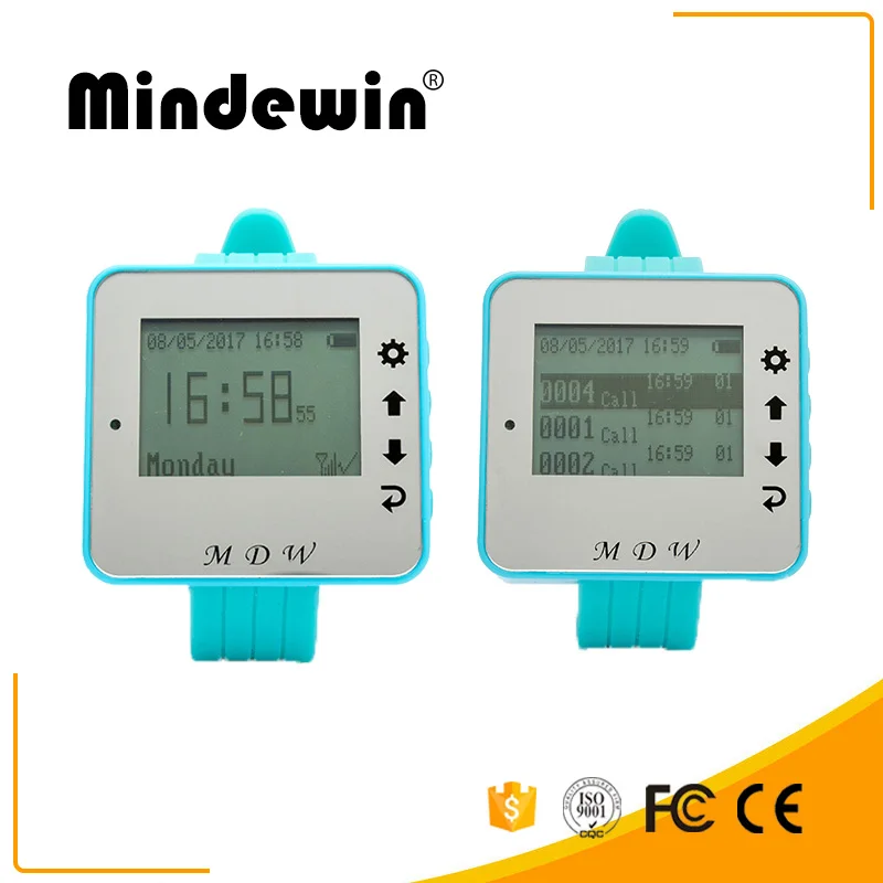 Mindewin ресторанная Беспроводная система вызова цифровой дисплей M R 1 шт. + 4 W