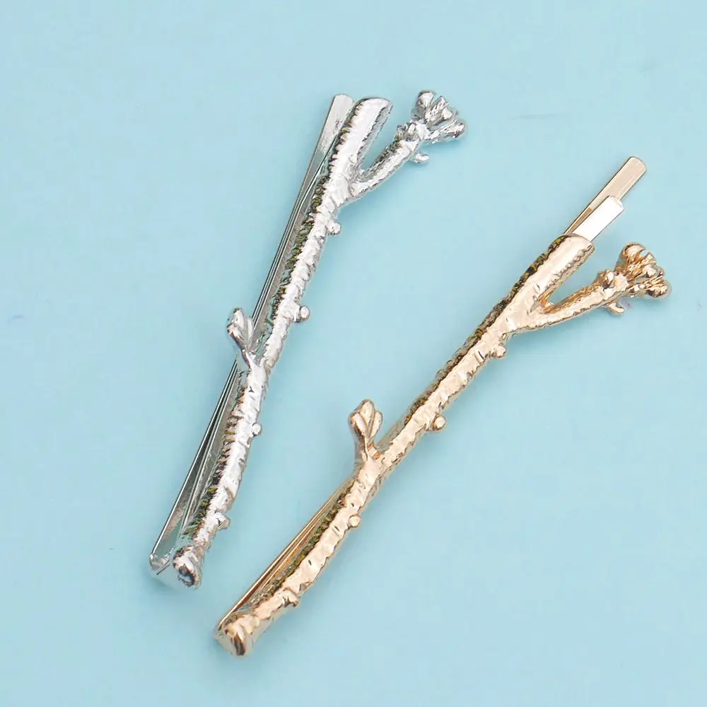 Элегантные металлические заколки для волос в виде ветвей дерева женщин женские