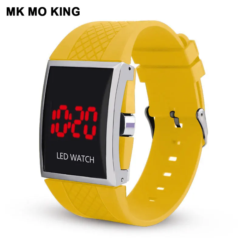 Спортивные часы mk для мужчин и женщин цифровые наручные с LED подсветкой пар|Часы