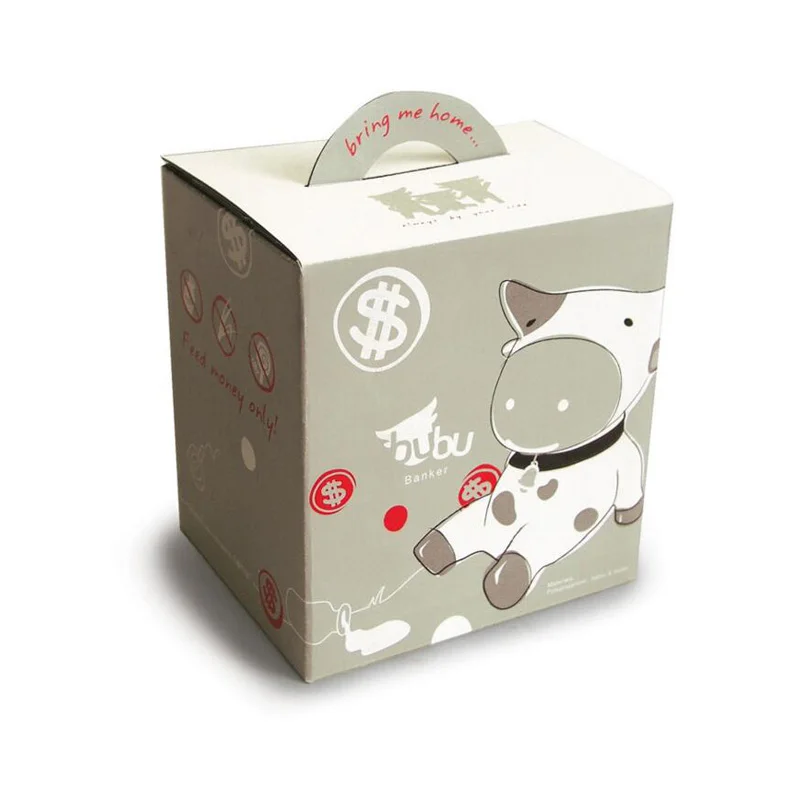 Пятнистый расцветкой под молочную корову из денежный ящик PVC в разобранном виде