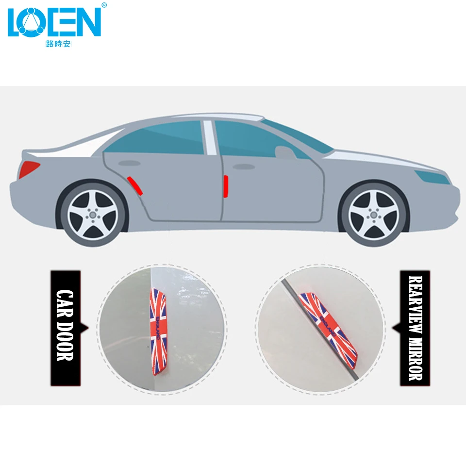 4 шт./лот силикагель защита от царапин для автомобиля авто наклейка против