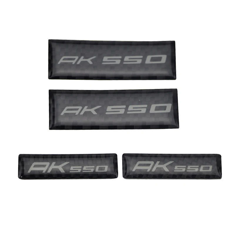 AK550 мотоциклетные 3D наклейки из настоящего углеродного волокна Эмблема Наклейки