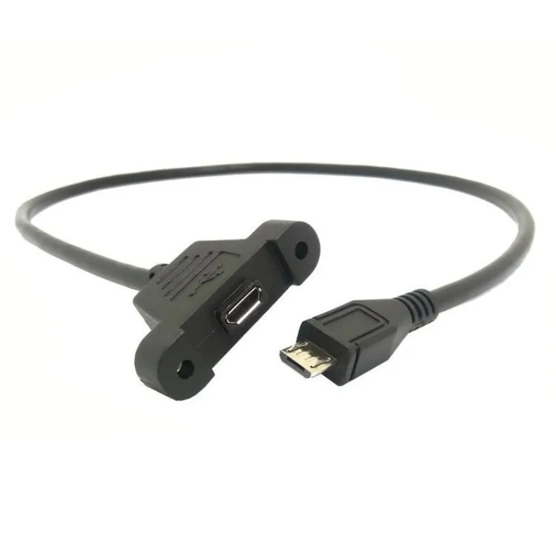 Микро USB 5Pin папа к гнезду панель расширения тип крепления кабель с винтами 50 см |